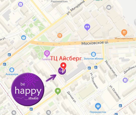 beHappy! - Профессиональный педикюр в Самаре - Карта